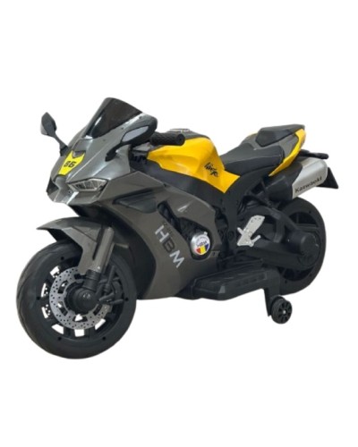 Uşaq elektrik motosikli r10_343, qara/sarı, 3+ yaş