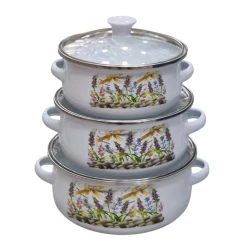 Набор кастрюль SHA-00004679, эмаль/стекло, разноцветный, 12/14/16 см, 3 шт Набор кастрюль SHA-00004679, эмаль/стекло, разноцветный, 12/14/16 см, 3 шт