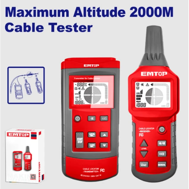 Kabel üçün tester Emtop EMTP9504 Kabel üçün tester Emtop EMTP9504