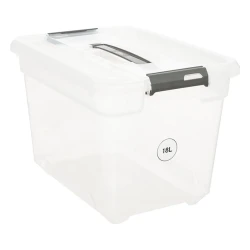 Контейнер 5Five Solutions+ 18 л, 38.5х29х26.5 см, полипропилен, прозрачный
