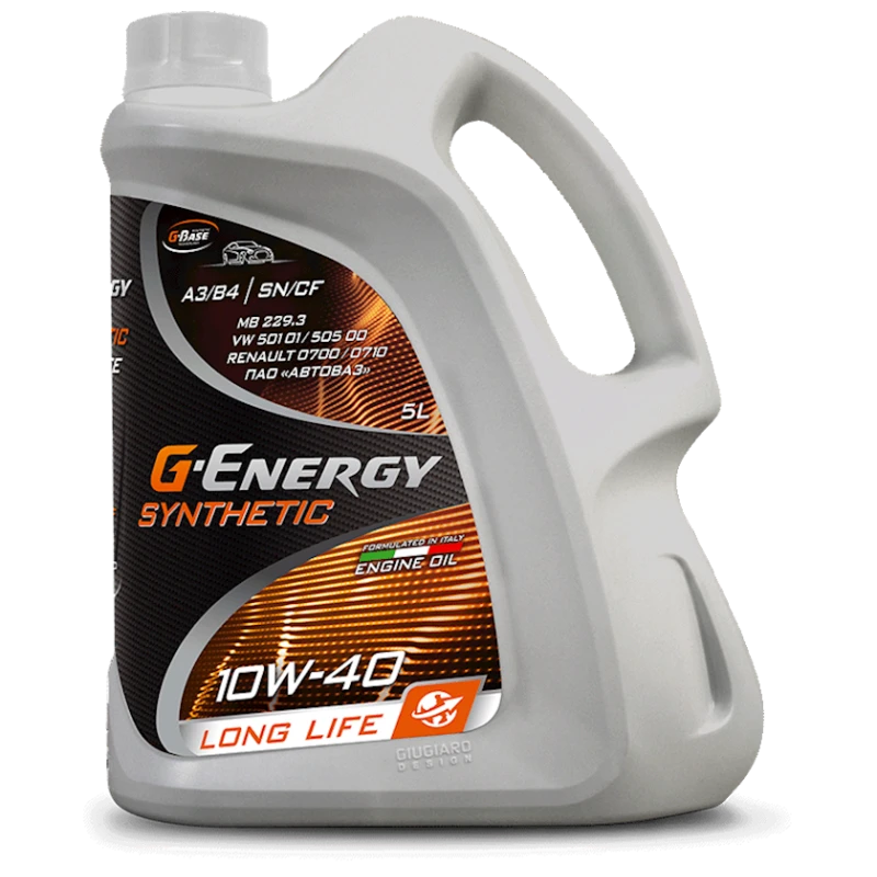 Моторное масло G-Energy Synthetic Long Life 10W-40, 5 л Моторное масло G-Energy Synthetic Long Life 10W-40, 5 л