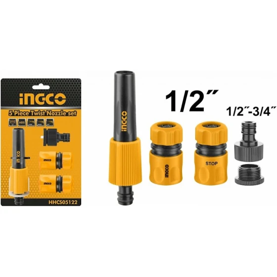 Набор соединителей для шланга Ingco HHCS05122