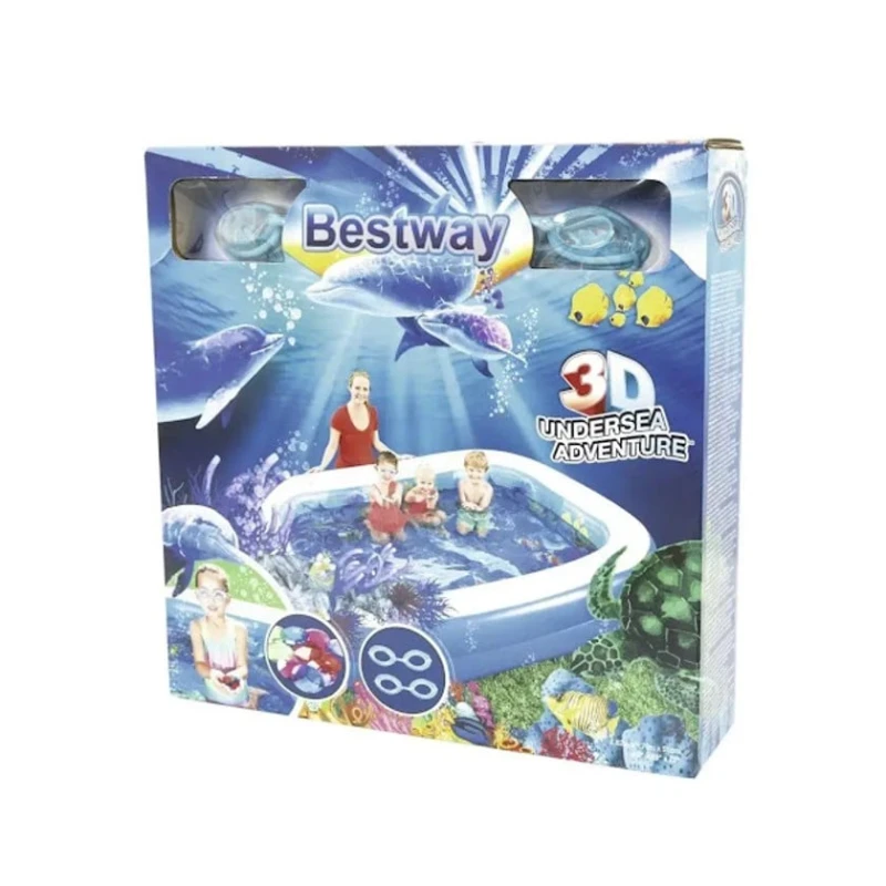 Надувной бассейн Bestway H54225588177, 262x175x51 см, 778 л, синий