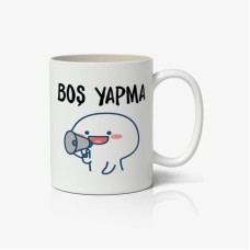 Чашка керамическая белая - Boş yapma