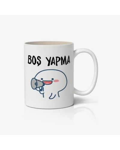 Чашка керамическая белая - Boş yapma