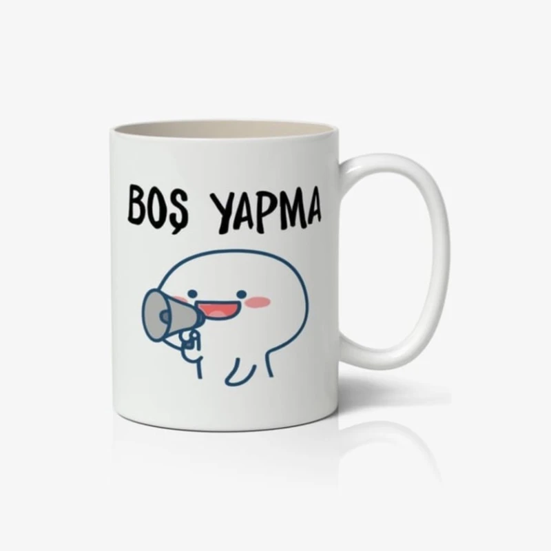 Чашка керамическая белая - Boş yapma