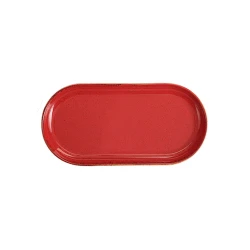 Блюдо Porland Seasons, фарфор, красное, 30 см