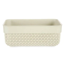 Корзина для хранения Berilo пластик, белая, 23.5x16.5x9 см, 2700 мл