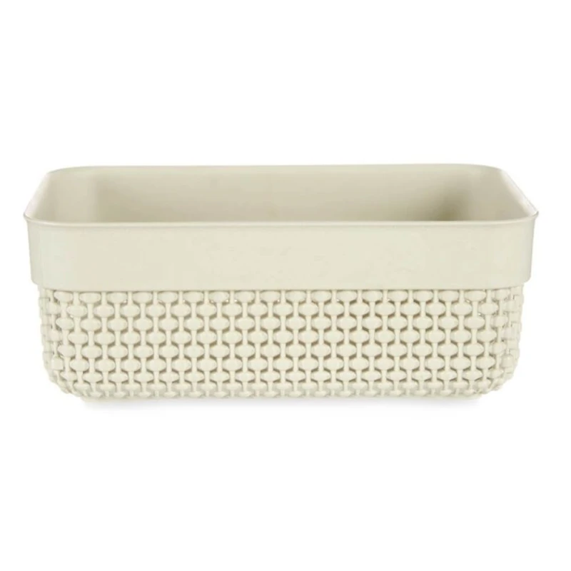 Saxlama səbəti Berilo plastik, ağ, 23.5x16.5x9 sm, 2700 ml Saxlama səbəti Berilo plastik, ağ, 23.5x16.5x9 sm, 2700 ml