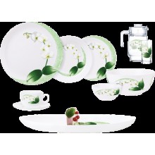 Yemək dəsti Luminarc White Orchid P7270, 46 parça