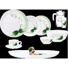 Yemək dəsti Luminarc White Orchid P7270, 46 parça