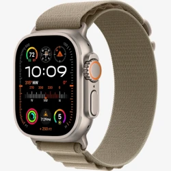 Смарт-часы Apple Watch Ultra 2 GPS + Cellular, 49mm Titanium Case with Olive Alpine Loop Small (MREX3RB/A)
