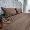 Комплект постельного белья Narlı 000222, пододеяльник 200x220 см, простыня 230x240 см, наволочка 50x70 см (2 шт), двуспальный, хлопок, коричневый