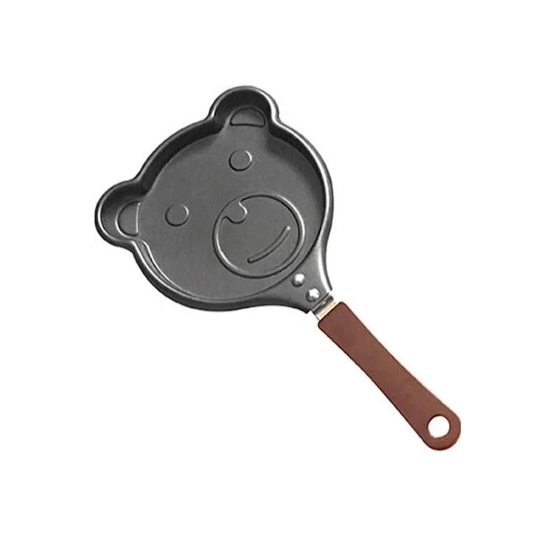 Ayıcıq formalı mini-tava, yapışmayan örtüklü, qara, 13x10.5х2 sm