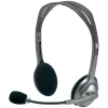 Наушники-гарнитура Logitech 3.5mm Dual Plug, Gray/Silver Наушники-гарнитура Logitech 3.5mm Dual Plug, Gray/Silver