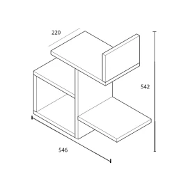 Настенная полка Art Mebel 121, ламинат, 55х55х22 см, Venge Настенная полка Art Mebel 121, ламинат, 55х55х22 см, Venge