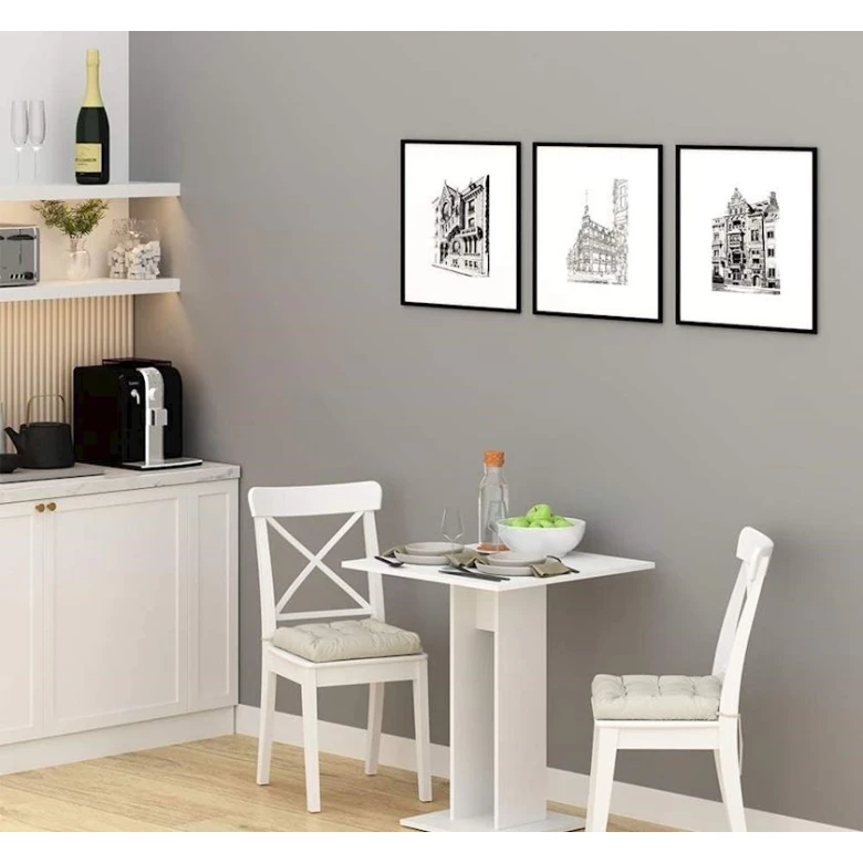 Барный стол Ev Plus 12115525, ЛДСП, серый, 65x65x78 см Барный стол Ev Plus 12115525, ЛДСП, серый, 65x65x78 см