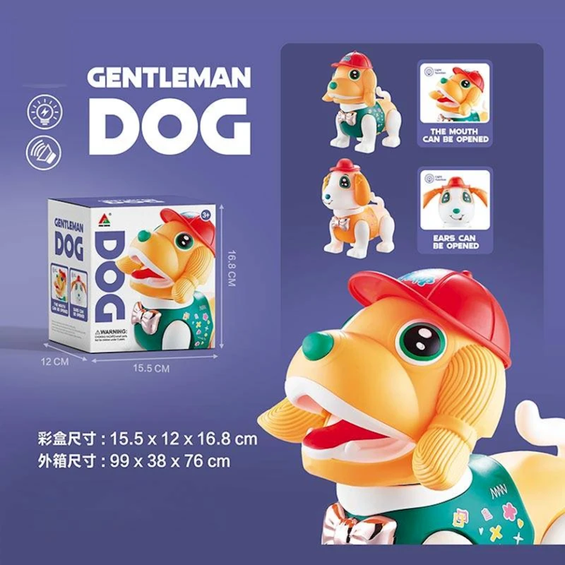 İnteraktiv oyuncaq Feng Sheng Gentleman Dog FW-2073A, plastik, 3+ yaş, məhsul çeşiddə