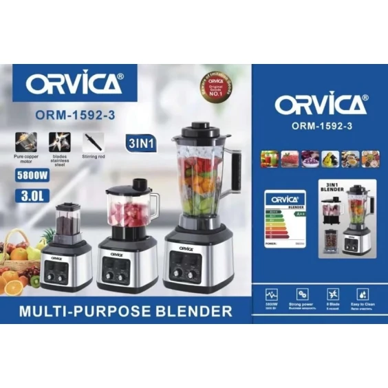 Blender 3ü 1də Orvica ORM-1592-3 Blender 3ü 1də Orvica ORM-1592-3