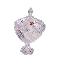 Сахарница Yujing Glass Ware YJZJ-6502-1, стекло, прозрачный