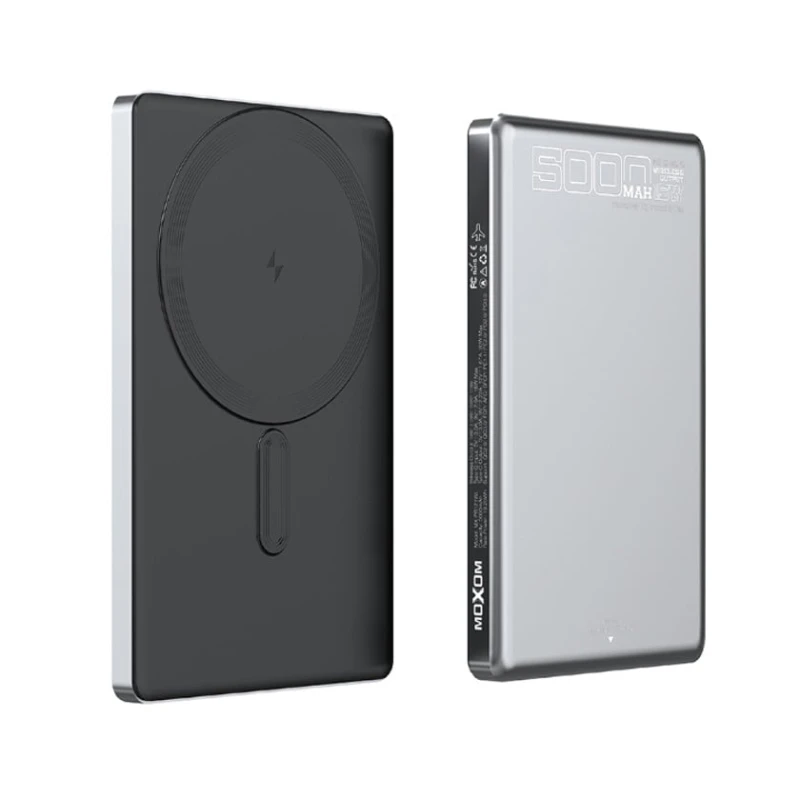 Внешний аккумулятор Moxom MagSafe MX-PB121 PD20 QC18W 5000mAh Внешний аккумулятор Moxom MagSafe MX-PB121 PD20 QC18W 5000mAh