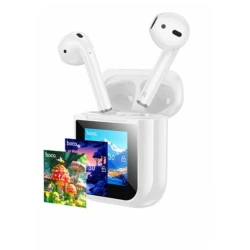Беспроводные наушники TELEDOCTOR-EW80 Anc с сенсорным экраном, белые