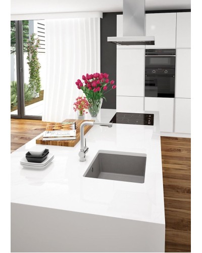 Mətbəx çanağı Deante Corda ZQAS10C, qranit, boz, 46x55 sm
