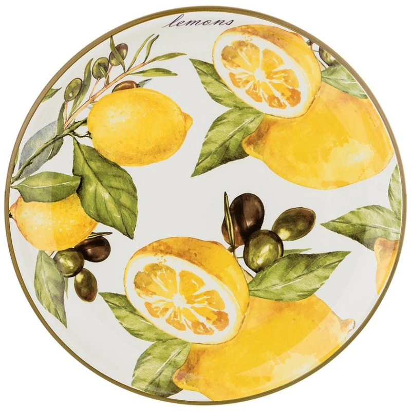 Boşqab Agness Limon, 26x26x3 sm Boşqab Agness Limon, 26x26x3 sm
