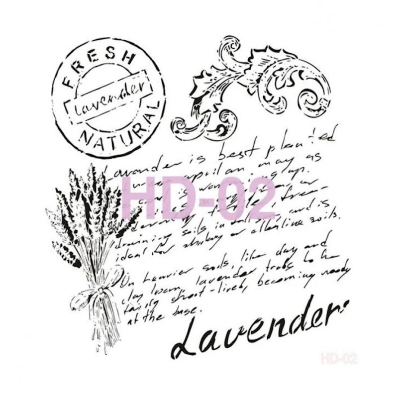 Trafaret interyer üçün Home Decor Serie HD-02, 45х45