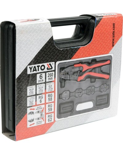 Press-qısqac dəsti Yato YT-2245, 6 əşya