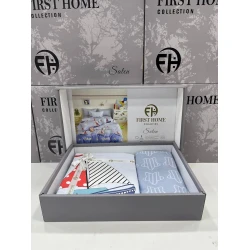 Uşaqlar üçün yataq dəsti First Home SHA-00002580, pambıq, bir yarım, mələfə 160х240 sm, yorğan üzü 160х220 sm, yastıq üzü 50х70 sm, 1 əd, rəngbərəng Uşaqlar üçün yataq dəsti First Home SHA-00002580, pambıq, bir yarım, mələfə 160х240 sm, yorğan üzü 160х220 sm, yastıq üzü 50х70 sm, 1 əd, rəngbərəng