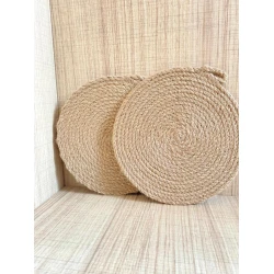 Подставка под горячее Milfa Home 229, 20 см, джут, бежевая Подставка под горячее Milfa Home 229, 20 см, джут, бежевая