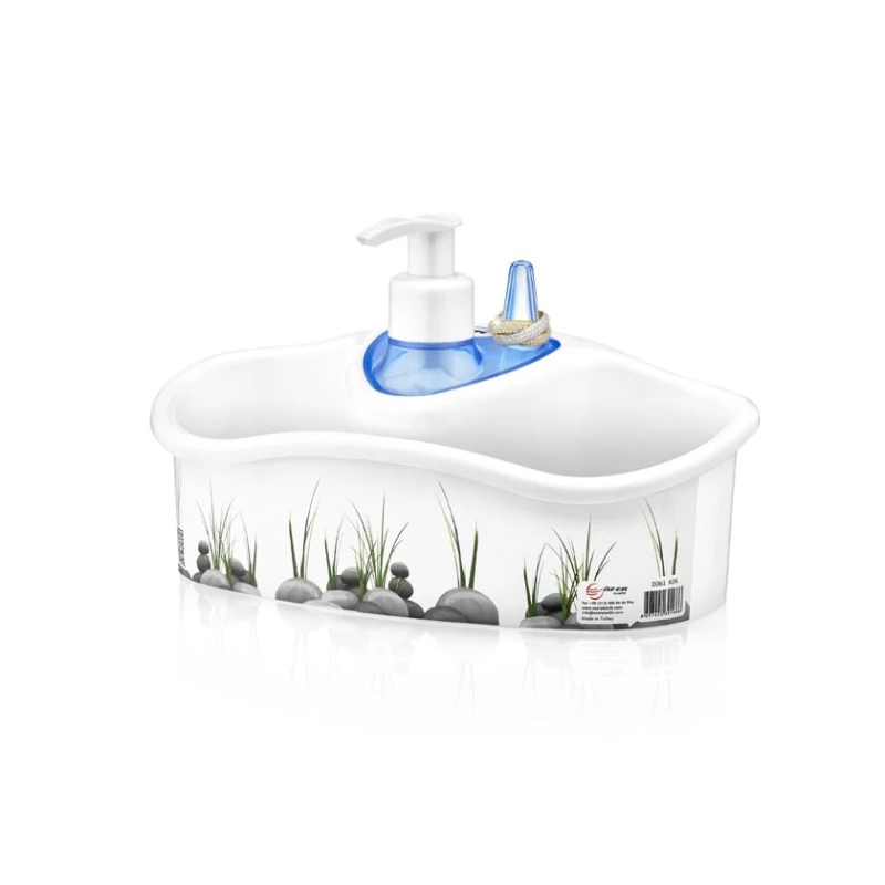 Диспенсер для мыла nh_hhsz2, 20х12x9.5 см, пластик, белый