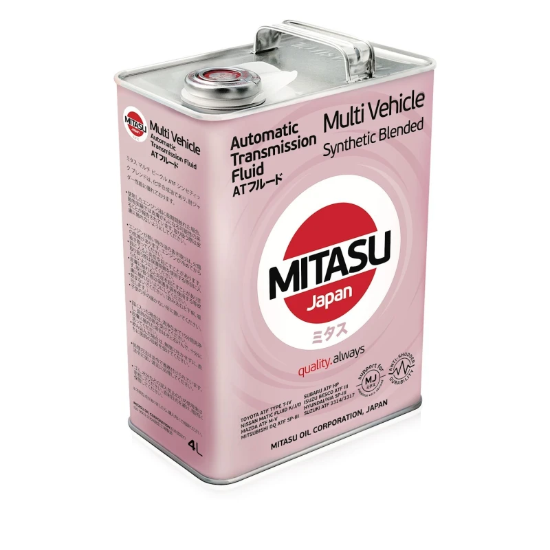 Трансмиссионое масло Mitasu MJ-323 Multi Vehicle ATF, Red, 4 л Трансмиссионое масло Mitasu MJ-323 Multi Vehicle ATF, Red, 4 л