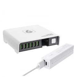 Şəbəkə enerji toplama cihazı LDNIO A6802 portativ enerji toplama cihazı ilə