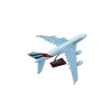 Декоративная модель самолета Emirates, белый, 47x44x22 см