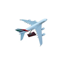 Декоративная модель самолета Emirates, белый, 47x44x22 см