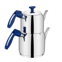 Набор чайников Evimsaray İdil EVMS 7118, нержавеющая сталь, серебристый, 800 + 1300 мл, 2 шт