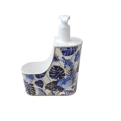 Диспенсер мыла NH-HRV1, 14x14 см, пластик, белый/голубой Диспенсер мыла NH-HRV1, 14x14 см, пластик, белый/голубой