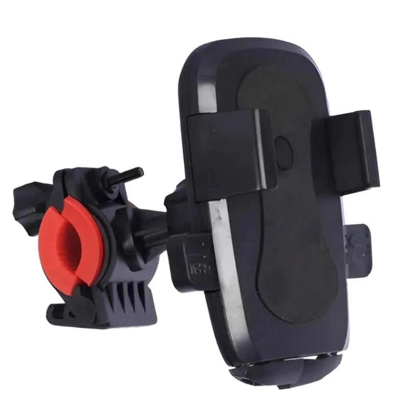 Velosiped üçün telefon tutacağı, plastik, qara