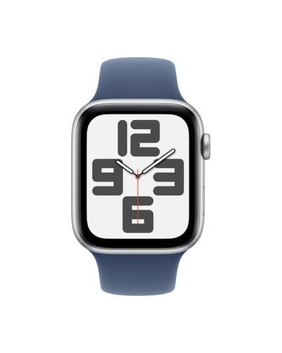 Ağıllı saat Apple Watch SE GPS 40mm Silver Aluminium Case with Denim Sport Band - M/L