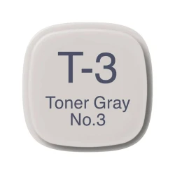 Маркер Copic Classic, T-3, Toner Gray, No.3, двусторонний, серый