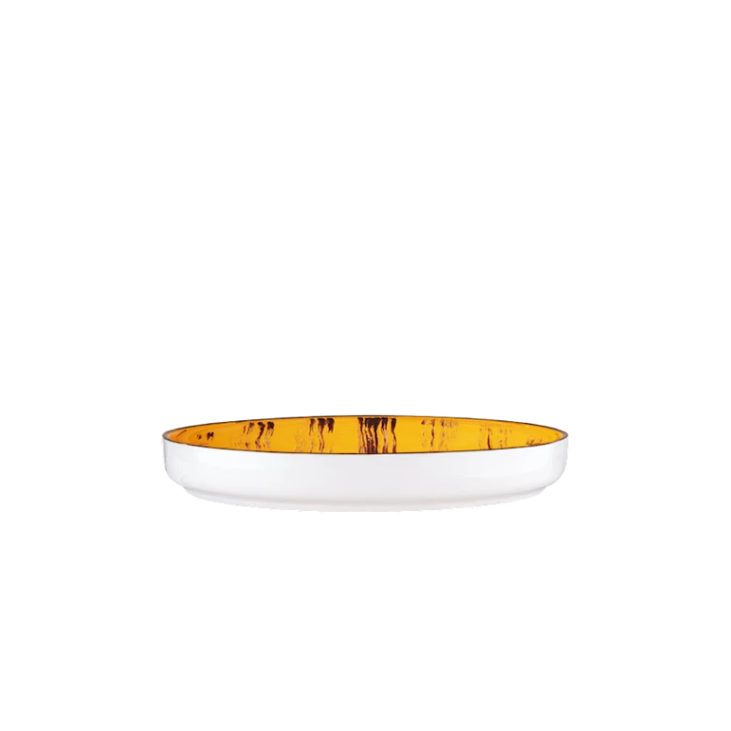 Тарелка закусочная Wilmax WL‑668419/A, круглая, 23 см, фарфор, желтая Тарелка закусочная Wilmax WL‑668419/A, круглая, 23 см, фарфор, желтая