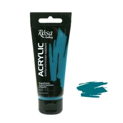 Акриловая краска художественная Rosa Gallery 605, бирюзовый, 60 мл