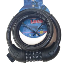 Velosiped kilidi kod ilə, qara Velosiped kilidi kod ilə, qara