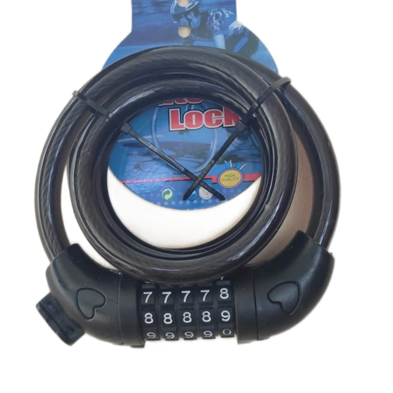 Velosiped kilidi kod ilə, qara Velosiped kilidi kod ilə, qara