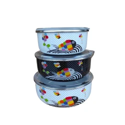 Qida saxlama konteyner dəsti NH-12, metal/plastik, 3 əd Qida saxlama konteyner dəsti NH-12, metal/plastik, 3 əd