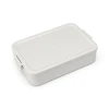 Ланч-бокс Brabantia Make & Take Bento, 16.7x6.2x25.5 см, пластик, светло-серый Ланч-бокс Brabantia Make & Take Bento, 16.7x6.2x25.5 см, пластик, светло-серый