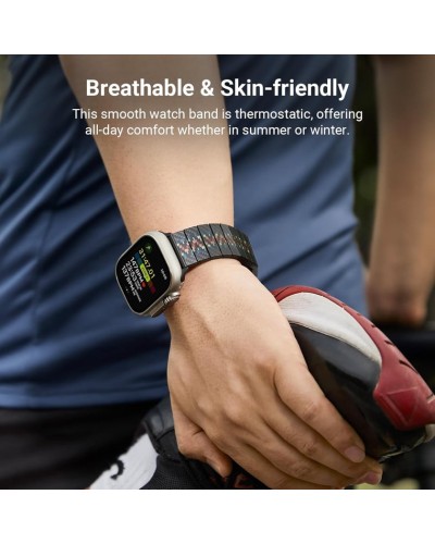 Kəmər Pitaka Rhapsody Apple Watch üçün 42/44/45/49 mm Black - 7493554151206