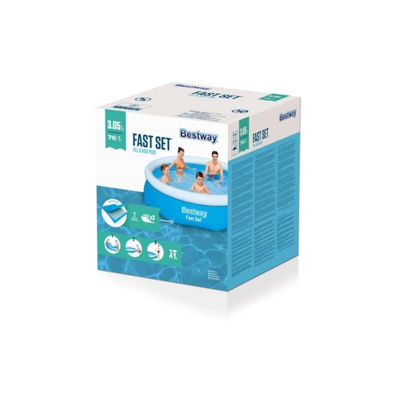 Надувной бассейн Bestway Fast Set 57266, 305x76 см